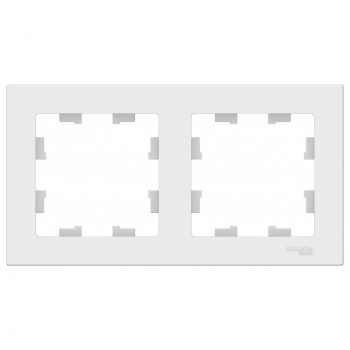 Рамка AtlasDesign 2-постовая , универсальная, белый SchE