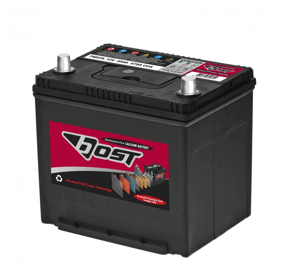 75D23L BOST Аккумулятор 75D23L Ёмкость 65Ah, CCA, Пусковой ток 570А BOST MF