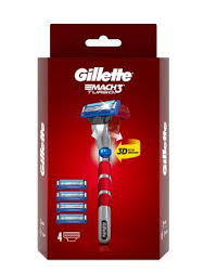 GILLETTE MACH3 Бритва с 1 Кас+ MACH3 TURBO сменные кассеты для бритья 3шт