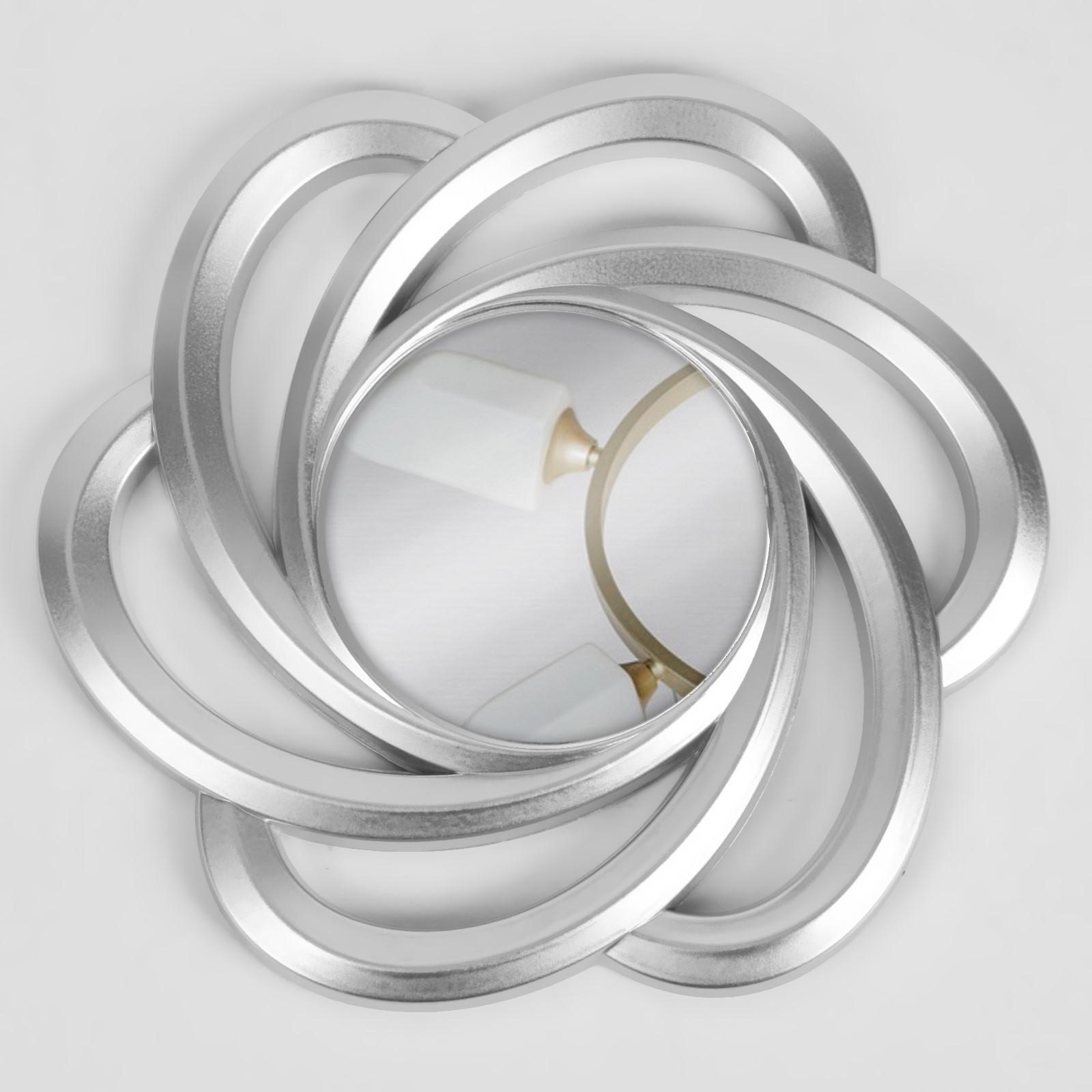 5245391 Зеркало настенное Центрифуга, d 11 см, цвет серебро