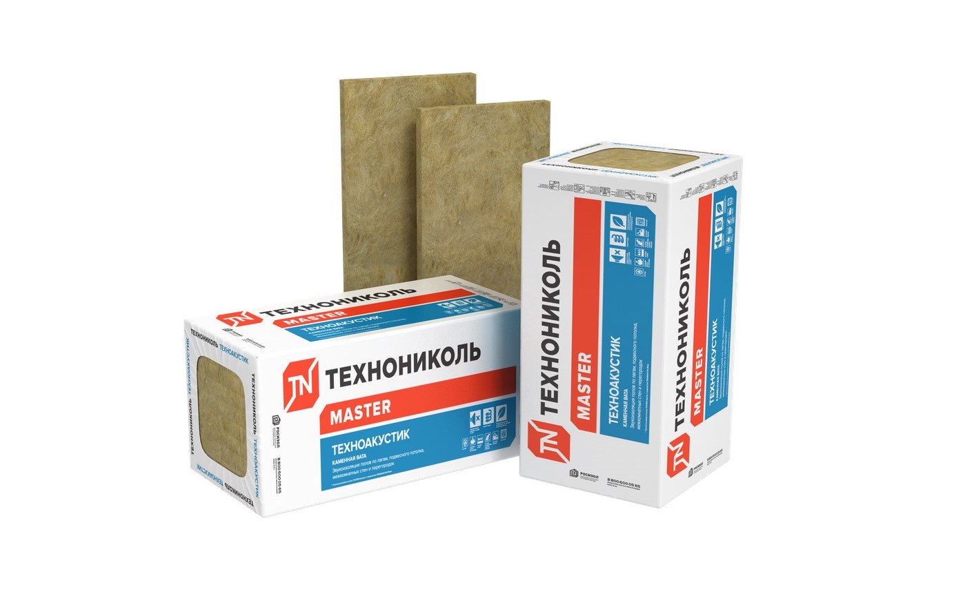 Плита минераловатная ТЕХНОАКУСТИК 1200х600х50 мм (1-6 шт) 0,216м3