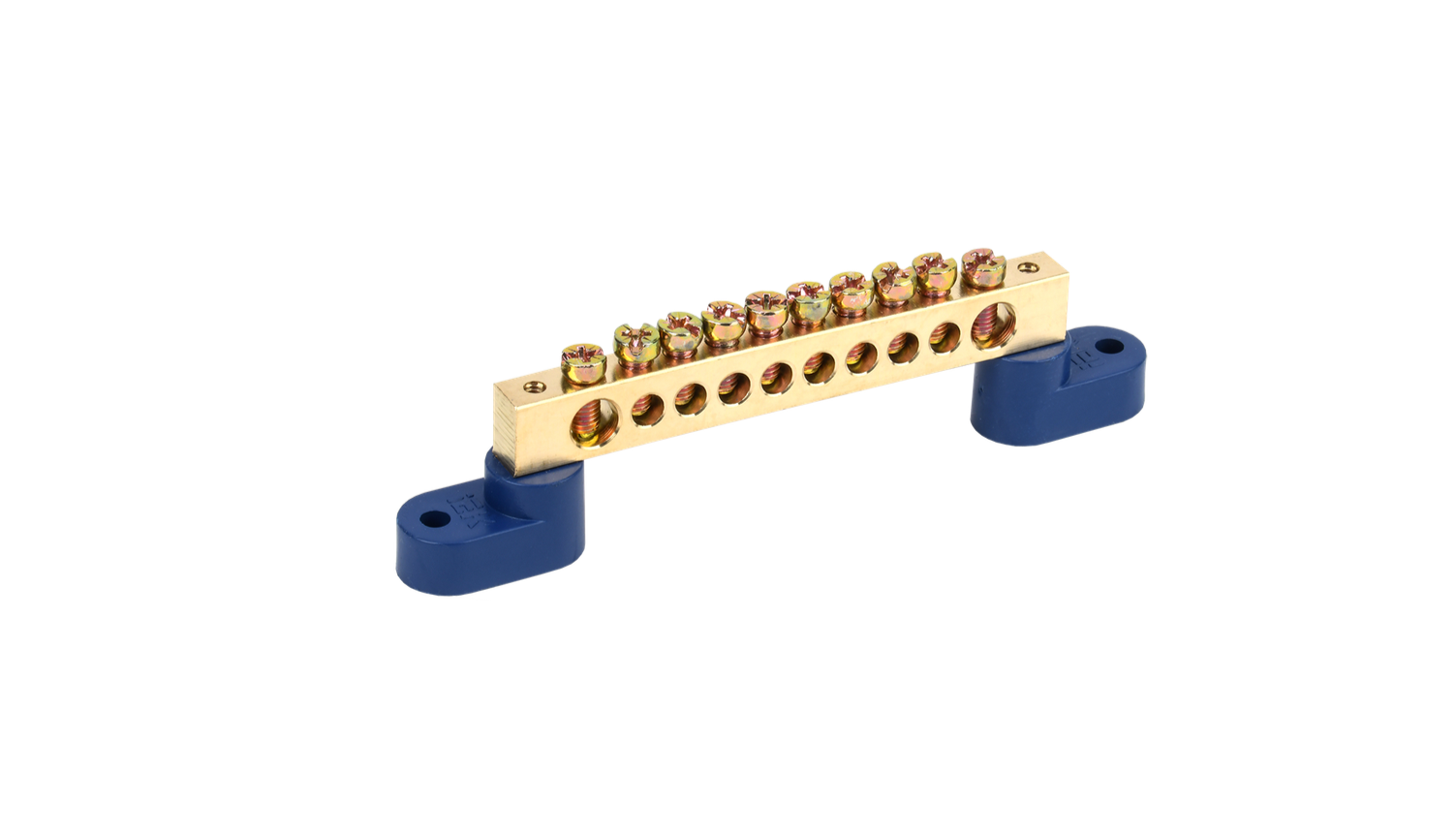 YNN10-812-10C2-K07 Шина нулевая IEK на двух угловых изоляторах 8х12-10-У2-С