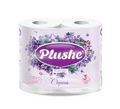 Бумага туалетная Plushe Deluxe Light 3-х сл сирень 4