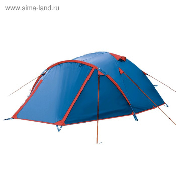 Палатка Arten Vega, двухслойная, четырёхместная, цвет синий   