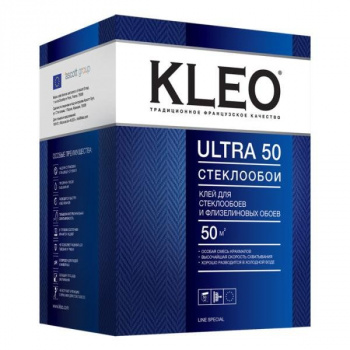 Клей для стеклообоев и флизелиновых обоев, сыпучий KLEO ULTRA 50 (500г)