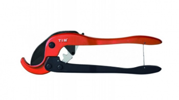 Ножницы для пластиковых труб TIM 16-63, оранжевые