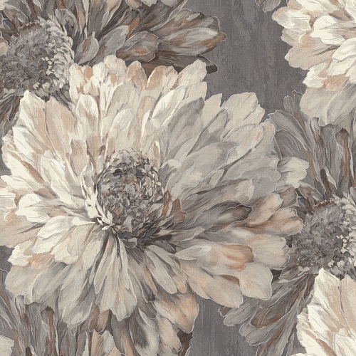 7253-23 Обои флизелиновые Stella, мотив коричневый 1,06x10,05м