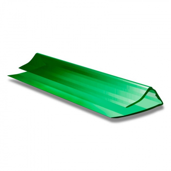 Профиль торцевой для поликарбоната PU 6мм 2,1м зеленый