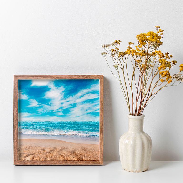 ПР-063 Постер в раме Прибой, размер 350х350