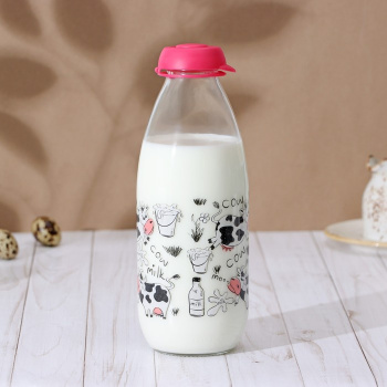 Бутылка для молока "Буренка" 1л 8,5х24.5см 9533384