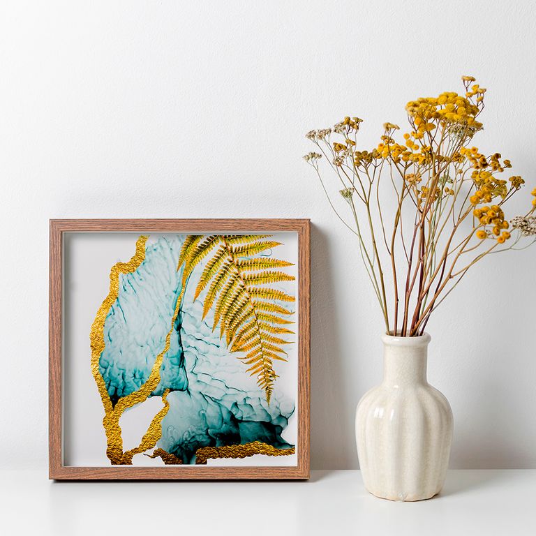 ПР-053 Постер в раме Магия золота, размер 350х350