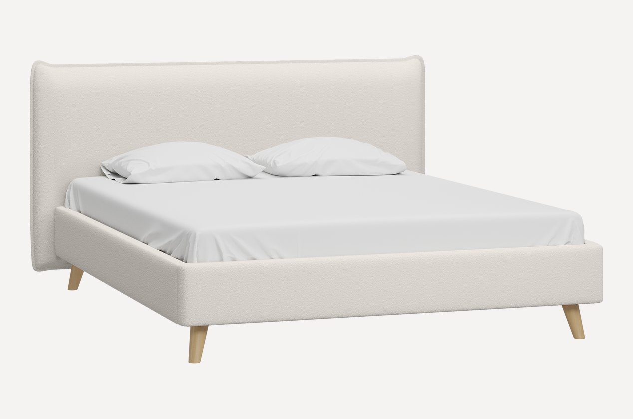 GP-00097390 Кровать Кьево 140 Bucle White цвет белый