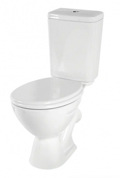 Компакт-унитаз "Казыр" (Ш-340мм,Г-620мм,В-770мм), косой выпуск, сиденье термопласт