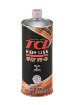 Масло моторное 5W40 SP/CF TCL High Line 1л синтетическое Япония