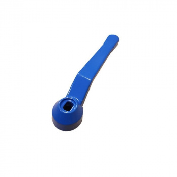 Ручка длинная усиленная для крана, 1/2"-3/4", прорезиненная, синяя, MP-У