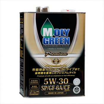Масло моторное 5W30 SP/GF-6A/CF Molygreen Premium 4л синтетическое