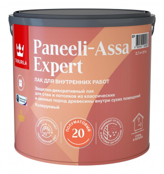 Лак акриловый интерьерный Tikkurila Paneeli-Assa Expert полуматовый EP 2,7л