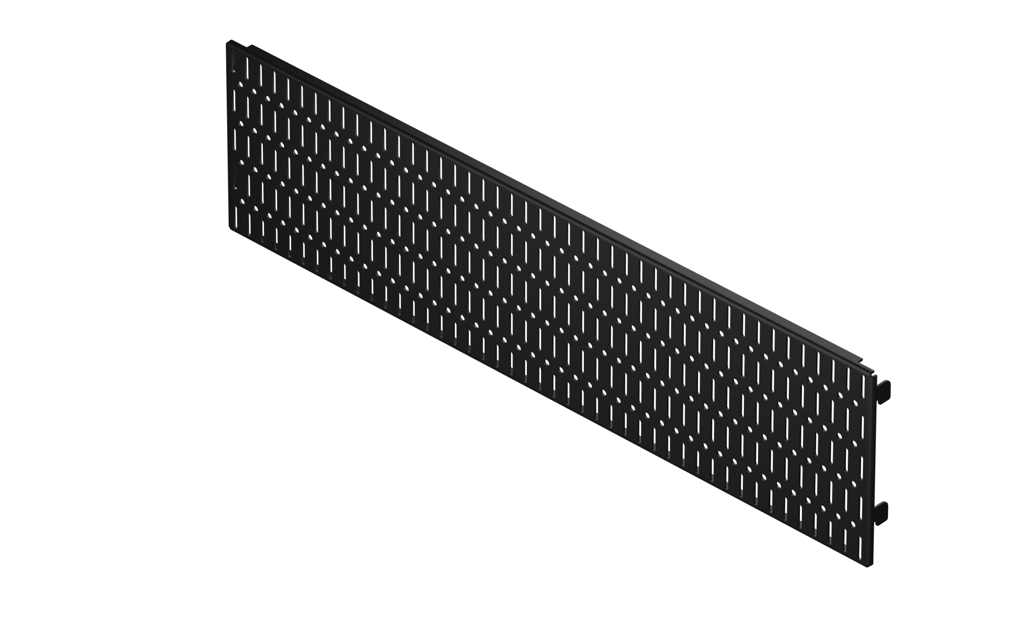 L99G64BL Панель перфорированная 585х155мм, черный