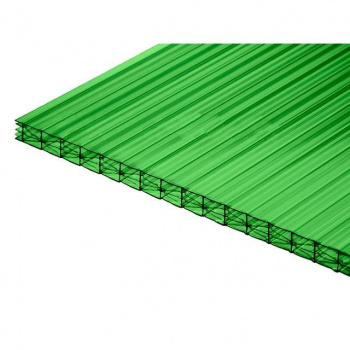 Поликарбонат сотовый 6мм 2,1х6м зеленый (0,78кг/м2)