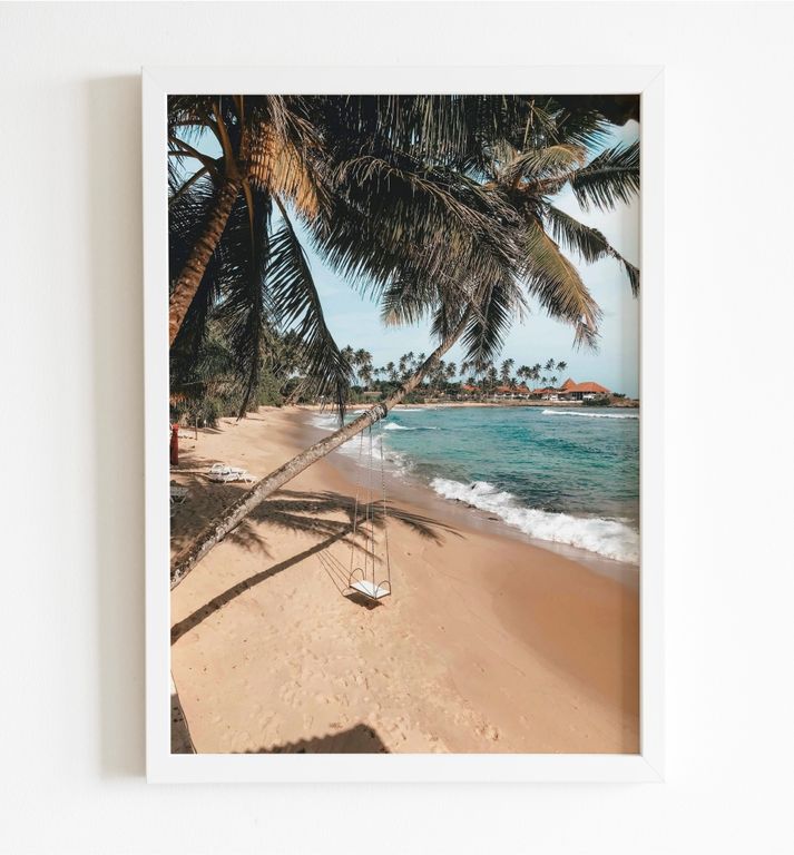 ПР-006 Постер в раме Пляж, размер 210х300