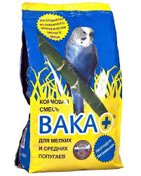 Корм ВАКА для мелких и средних попугаев 500г