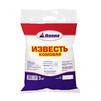 Известь "Диола" комовая 3 кг 