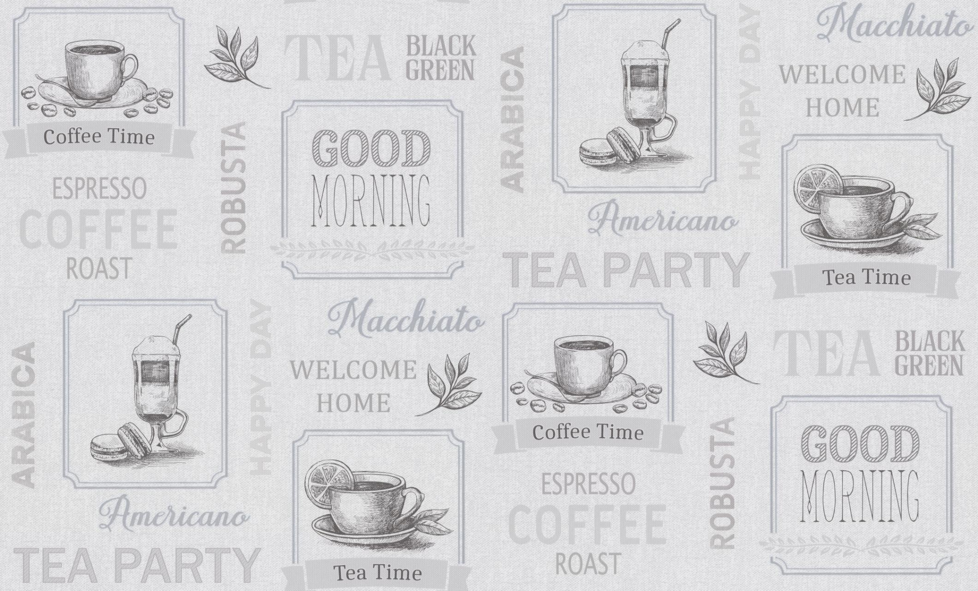 72107-41 Обои флизелиновые Barista, мотив светло-серый 1,06х10,05м