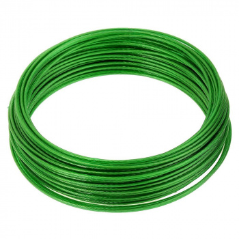 Трос металлополимерный зеленый ПР-2,5*20м