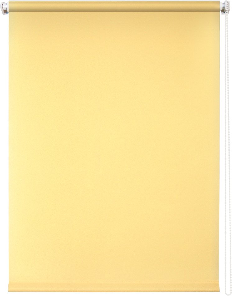 Штора рулонная Плайн светло-желтый 140х175 см.