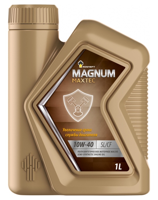 8701 Масло моторное 10W40 Rosneft Magnum Maxtec (завод АНХК) SL-CF Полусинтетическое 1л
