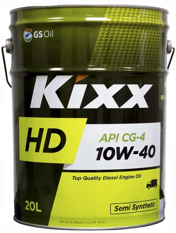 L5255P20E1 Масло моторное 10W40 CG-4 KIXX HD 20л полусинтетическое
