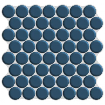 Наклейка декоративная 3D мозаика "Синяя роса" 25х25 см (4 шт)
