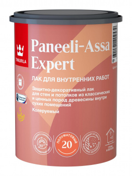 Лак акриловый интерьерный Tikkurila Paneeli-Assa Expert полуматовый EP 0,9л