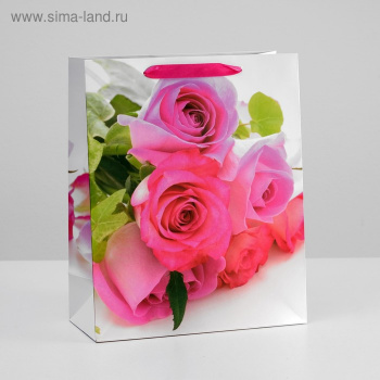 Пакет ламинированный 26x32x12    Розы