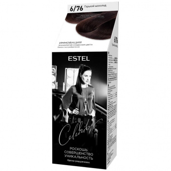 Краска-уход д/волос ESTEL CELEBRITY 6/76 горький шоколад
