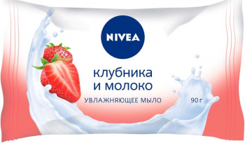 Крем-мыло NIVEA Клубника и молоко 90 г