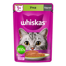 Влажный корм Whiskas паштет Утка 75 г 