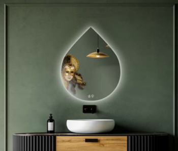 Зеркало "Венеция" В700хШ580мм LED-подсветка, антизапотевание