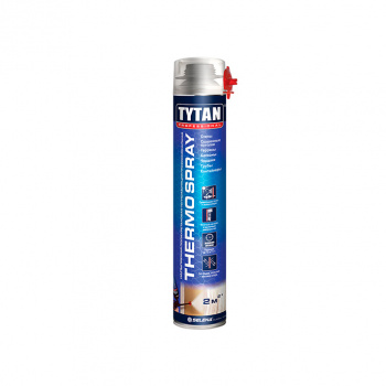 Теплоизоляция Tytan Professional THERMOSPRAY напыляемая полиуретановая  профессиональная, 870 мл
