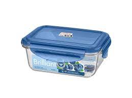 Контейнер для продуктов герметичный "Brilliant" прямоугольный 1,35Л синий