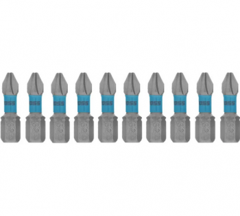 Набор бит торсионных PH2x25 мм, для ударных шуруповертов, 10 шт.// Gross