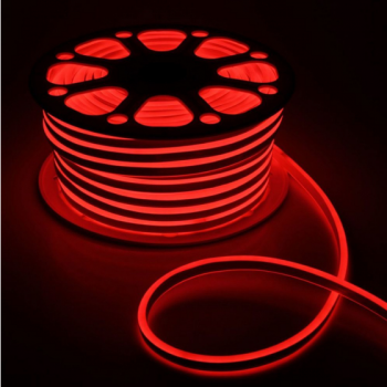 Светодиодная неоновая лента ЭРА N2835-120-IP67-220V-20m-R красная