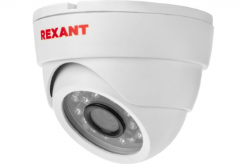 Купольная камера REXANT ahd 2.0мп full hd 1920x1080 (1080p), объектив 2.8мм, ик до 30м
