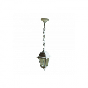 Светильник садово-парковый Адель подвесной четырехгранный белый Е27  НСУ 04-60-001 ЭРА