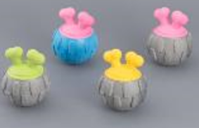 Игрушка-пищалка WOGY д/собак НЛО 7.5х11см микс