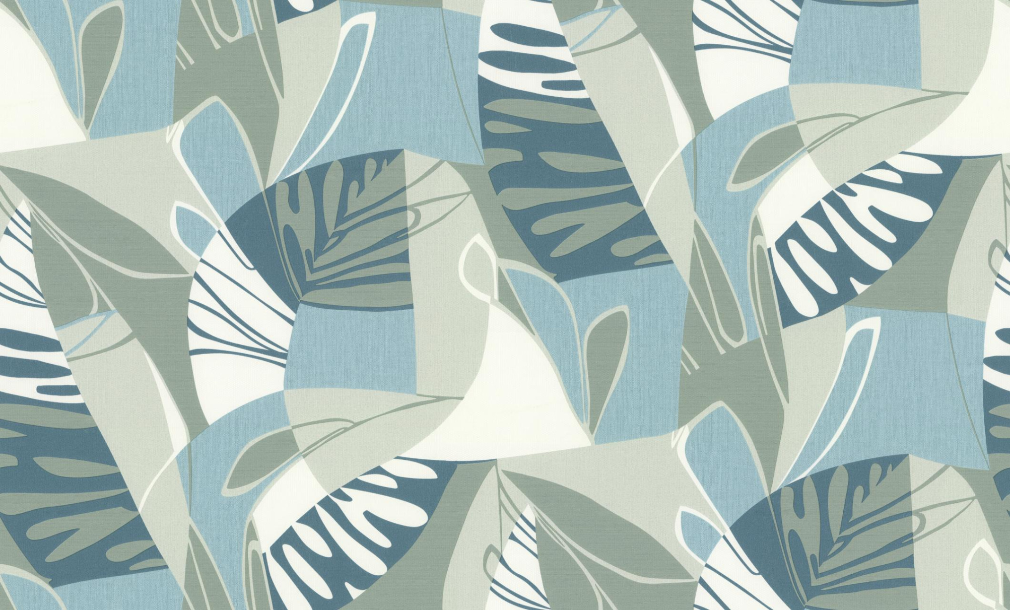 PL71946-76 Обои флизелиновые Polynesia мотив зелёный-голубой 1,06х10,05м