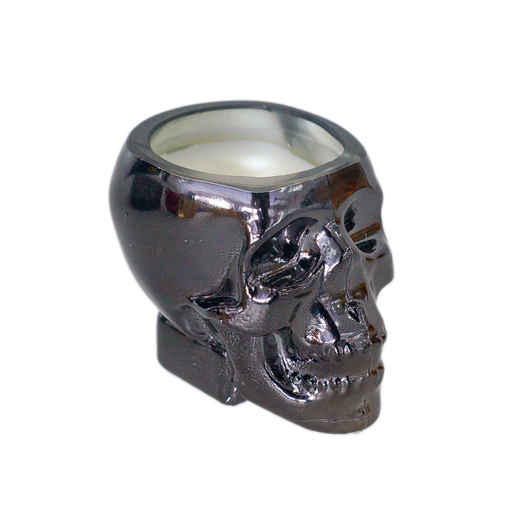 Свеча-череп Metallic Джин-тоник 7,5х6см