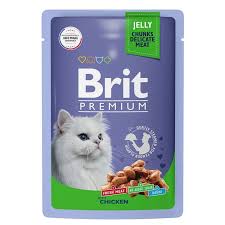 Корм Brit Premium д/кош Jelly Цыпленок/Желе 85г 