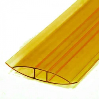 Профиль соединительный для поликарбоната HP 4-6мм 6м желтый