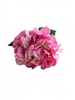 Цветок искусс. Розовая Гортензия из ткани (искусственный шелк, полиэтилен) 34,5х16х16см